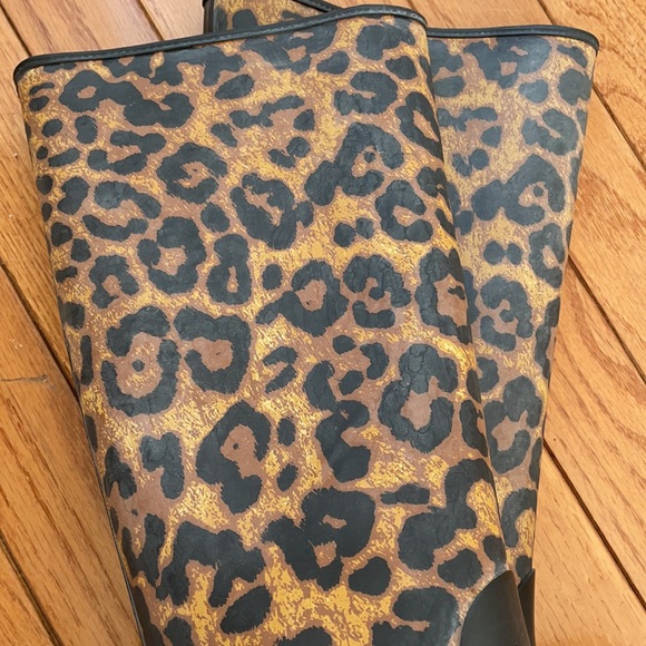 Ralph Lauren leopard rain boots